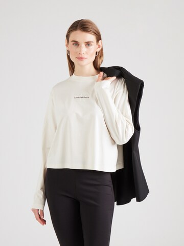 Calvin Klein Jeans Shirt in White: front