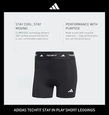 ADIDAS PERFORMANCE Skinny Spodnie sportowe 'Stay In Play' w kolorze czarny
