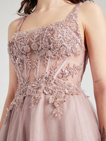 Unique Evening Dress in Brown