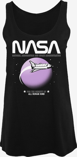 F4NT4STIC Haut 'NASA' en gris / violet / noir / blanc, Vue avec produit