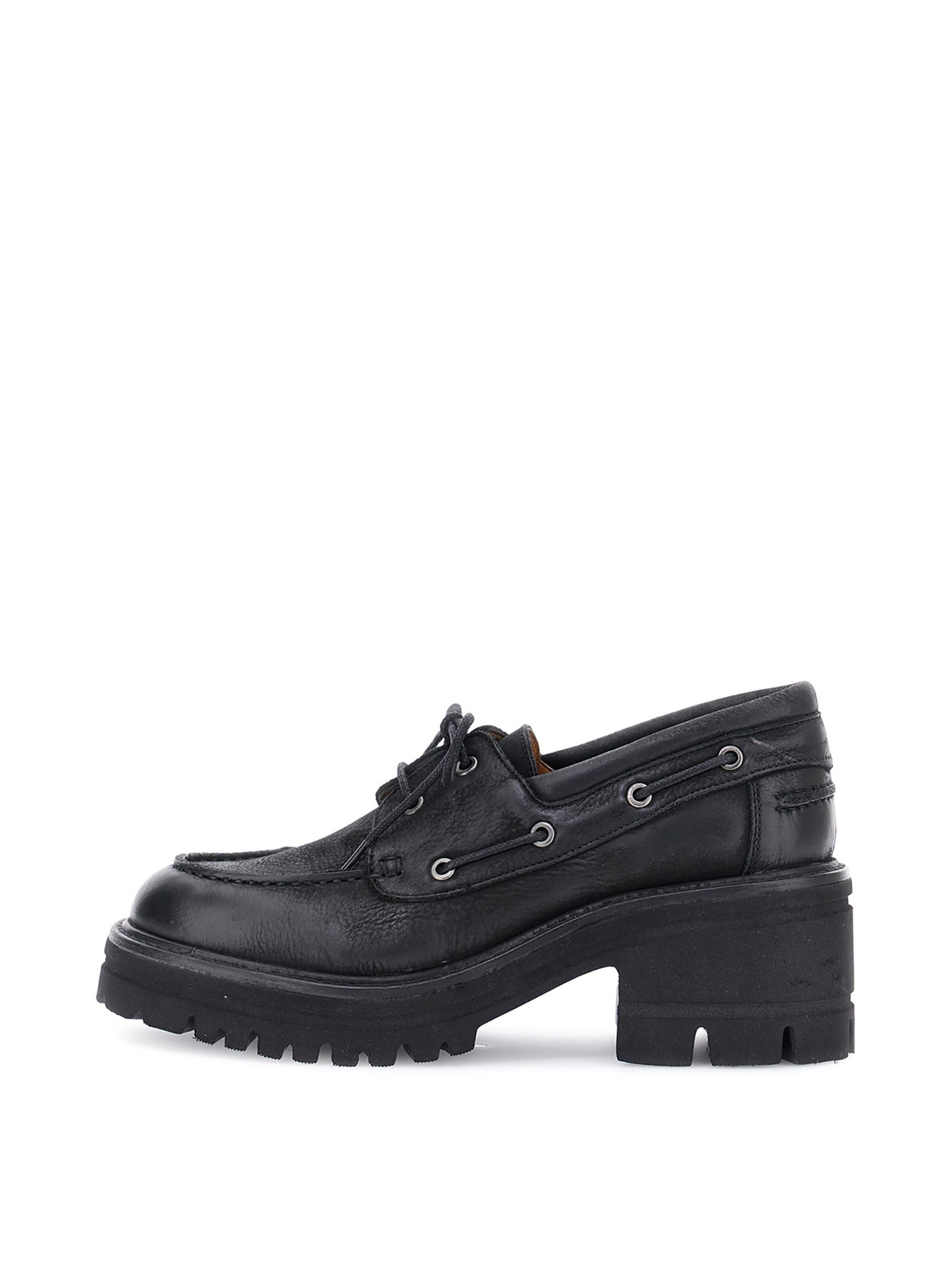CAFè NOIR Moccasin in Black: front