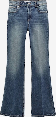 MANGO Flared Jeans 'Violeta' in Blauw: voorkant