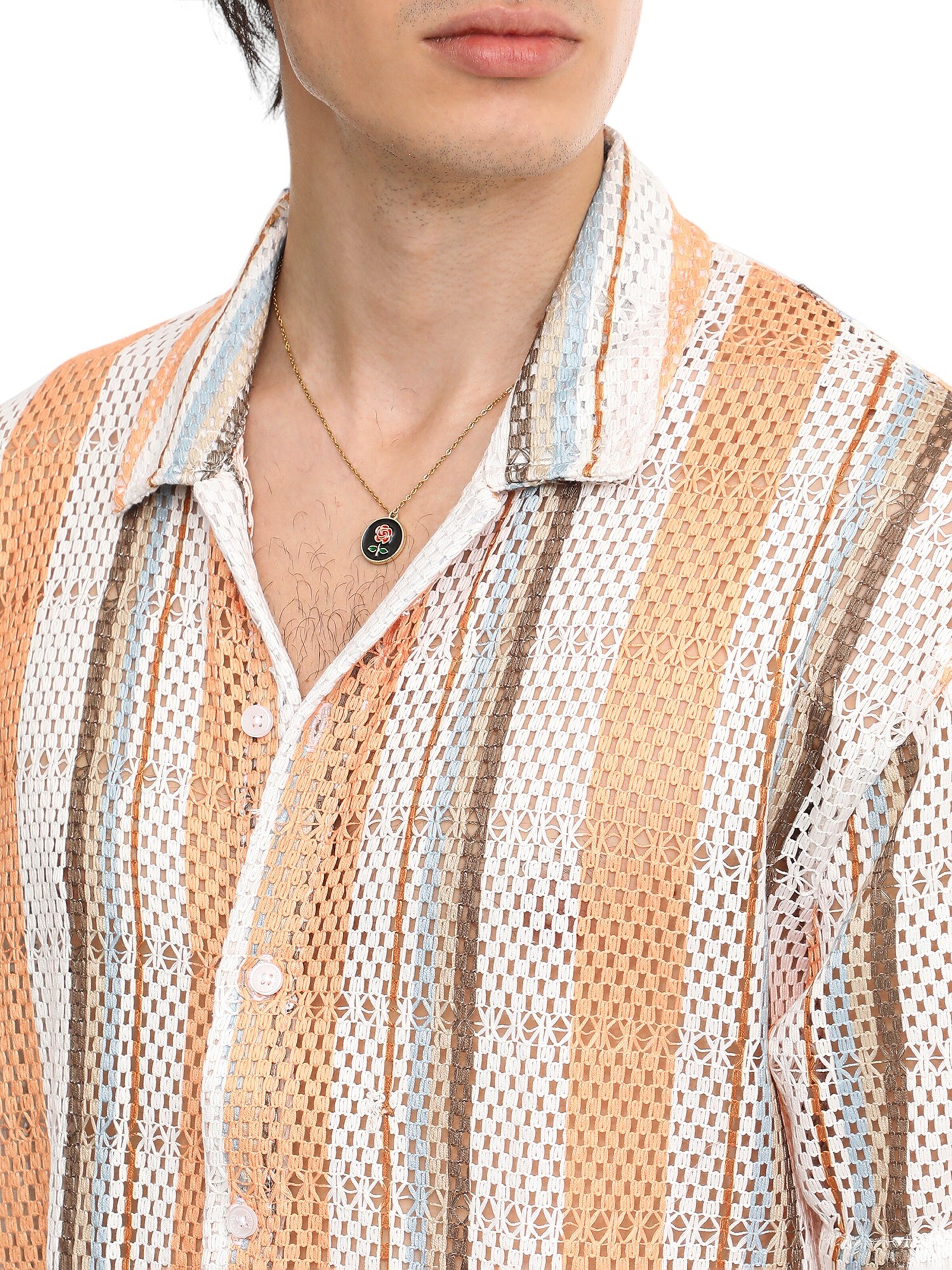 Campus Sutra Comfort Fit Skjorte 'Topsie' i orange