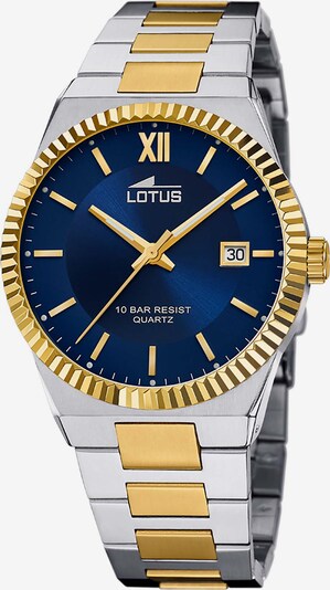 Lotus Analog Watch in Navy / Gold / Silver, Item view