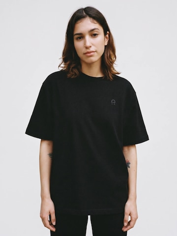 DROP.GOODS Oversized Shirt 'Organic' in Black: front