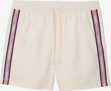 Shorts de bain Calvin Klein Swimwear en beige : devant