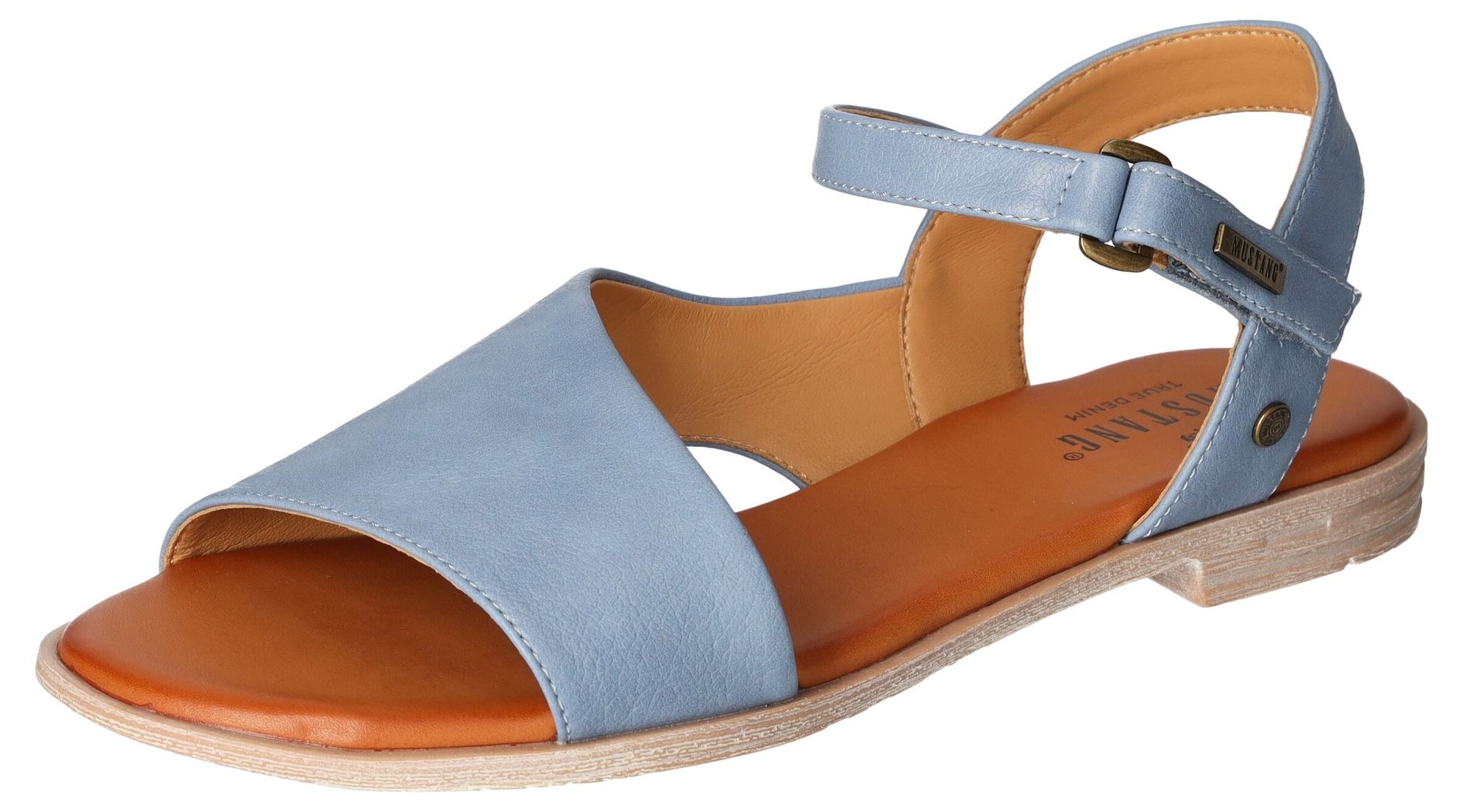 MUSTANG Sandale in Blau: Vorderseite