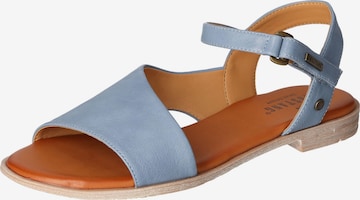 MUSTANG Sandale in Blau: Vorderseite