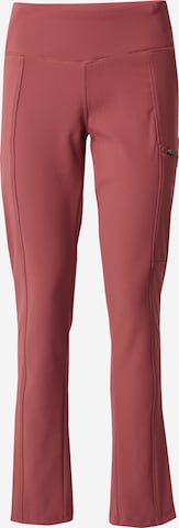 COLUMBIASlimfit Hlače za vanjske uvjete 'Back Beauty' - crvena boja: prednji dio
