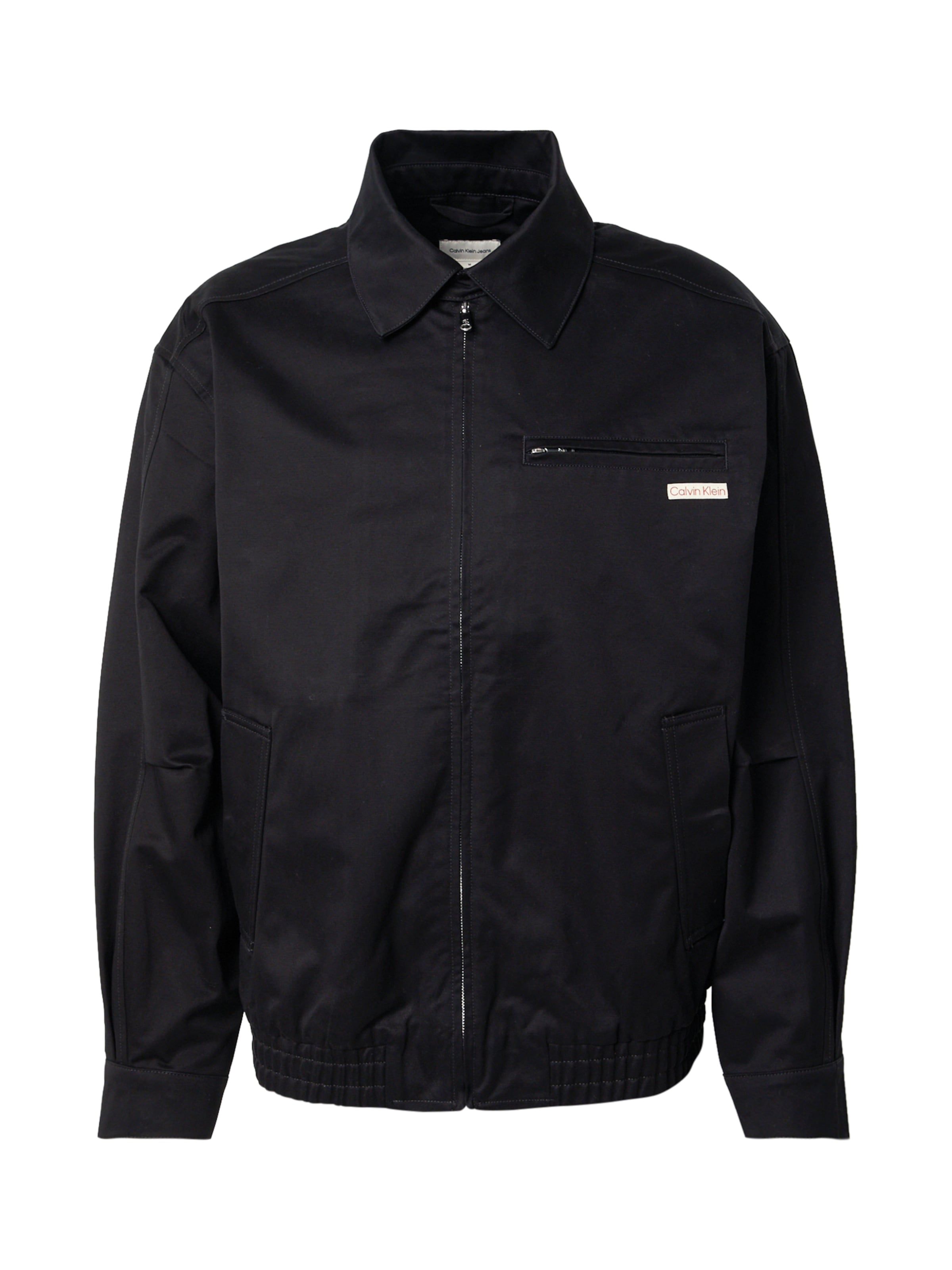 Geacă de primăvară-toamnă de la Calvin Klein Jeans pe negru: față