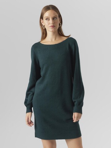 VERO MODA Gebreide jurk 'LEFILE' in Groen: voorkant