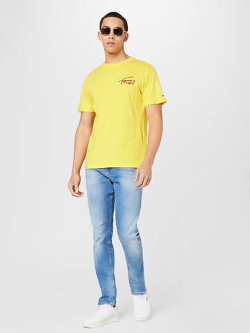 Tommy Jeans - Camiseta en amarillo