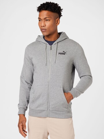 PUMA Sportsweatjacke in Grau: predná strana