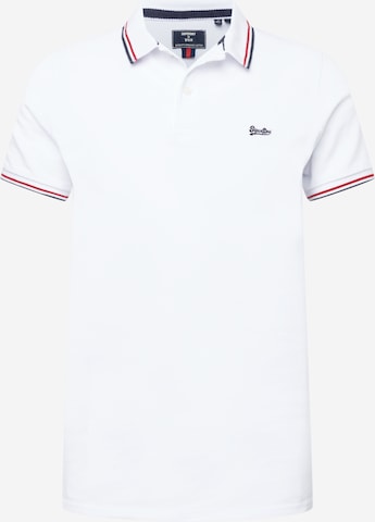 Superdry Poloshirt in Weiß: predná strana