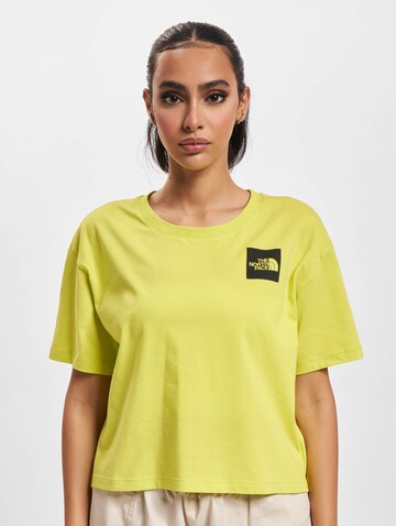 T-shirt THE NORTH FACE en jaune : devant