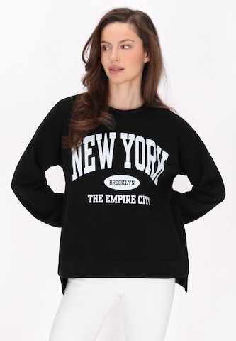 usha BLUE LABEL Sweatshirt 'Fashion Look' in Black: front