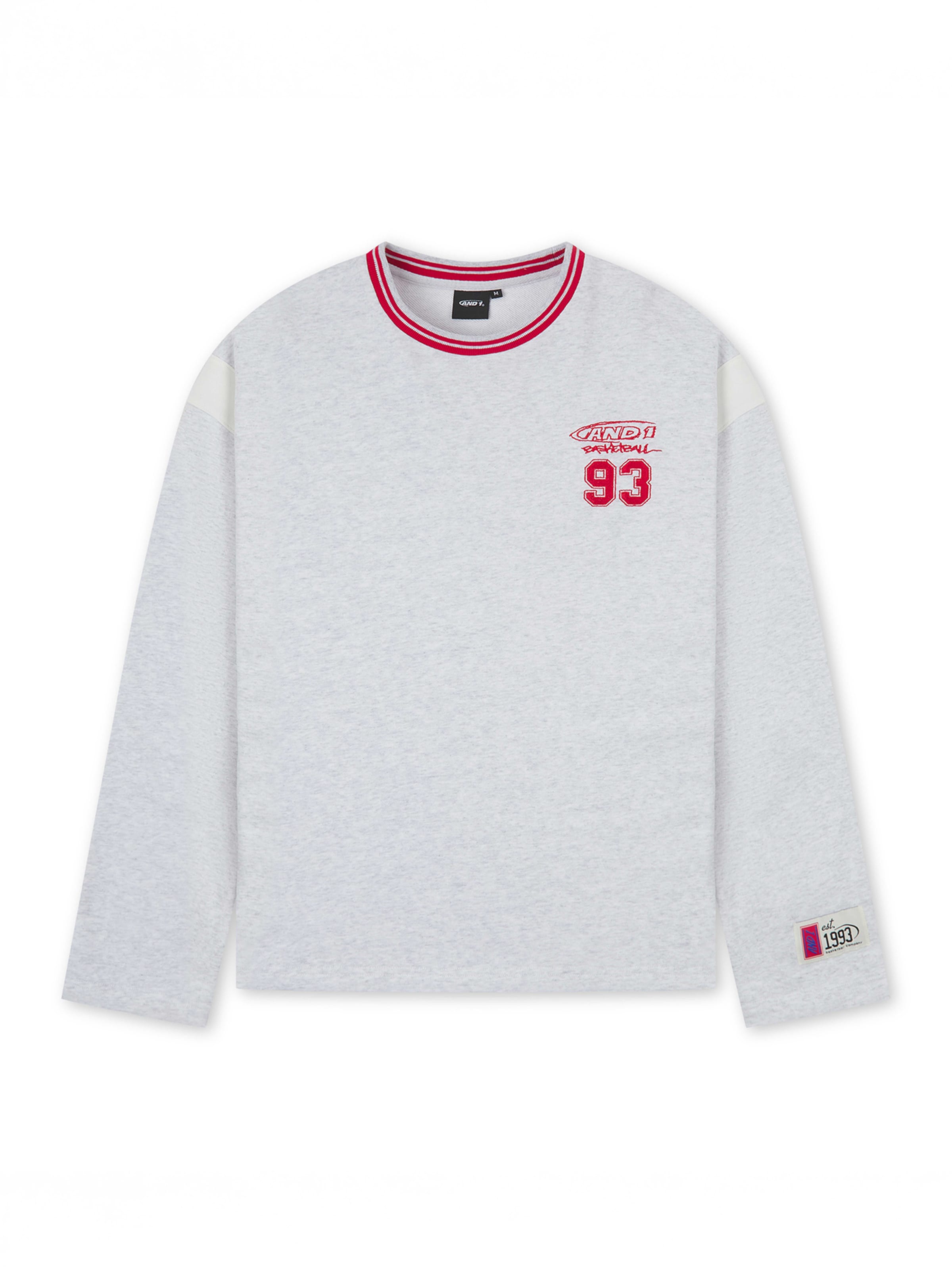 Sweat-shirt ' Core 93' AND1 en gris : devant