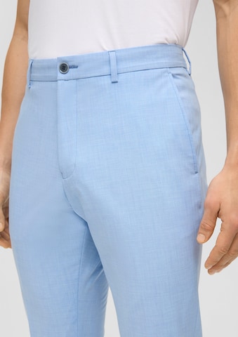 s.Oliver BLACK LABEL Slim fit Trousers 'Pure' in Blue