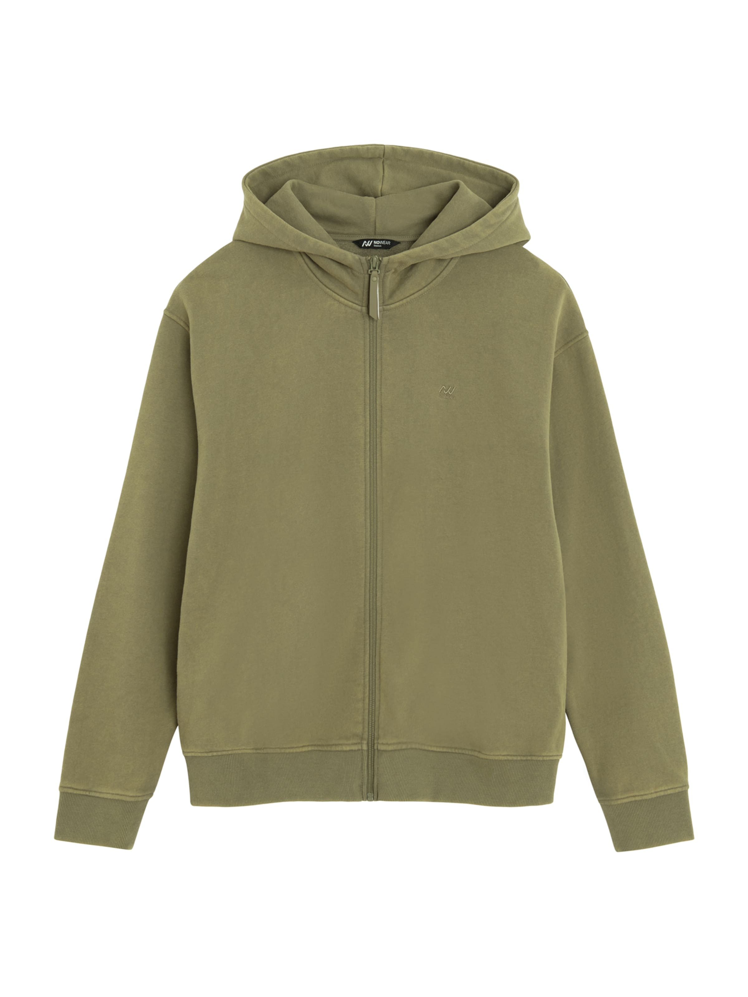 Giacca di felpa di NoWear in verde: frontale