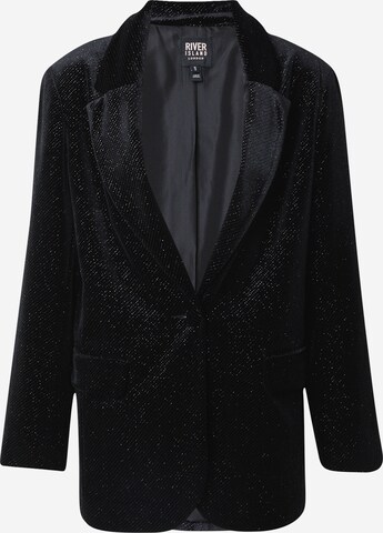 River Island Blazer in Black: front