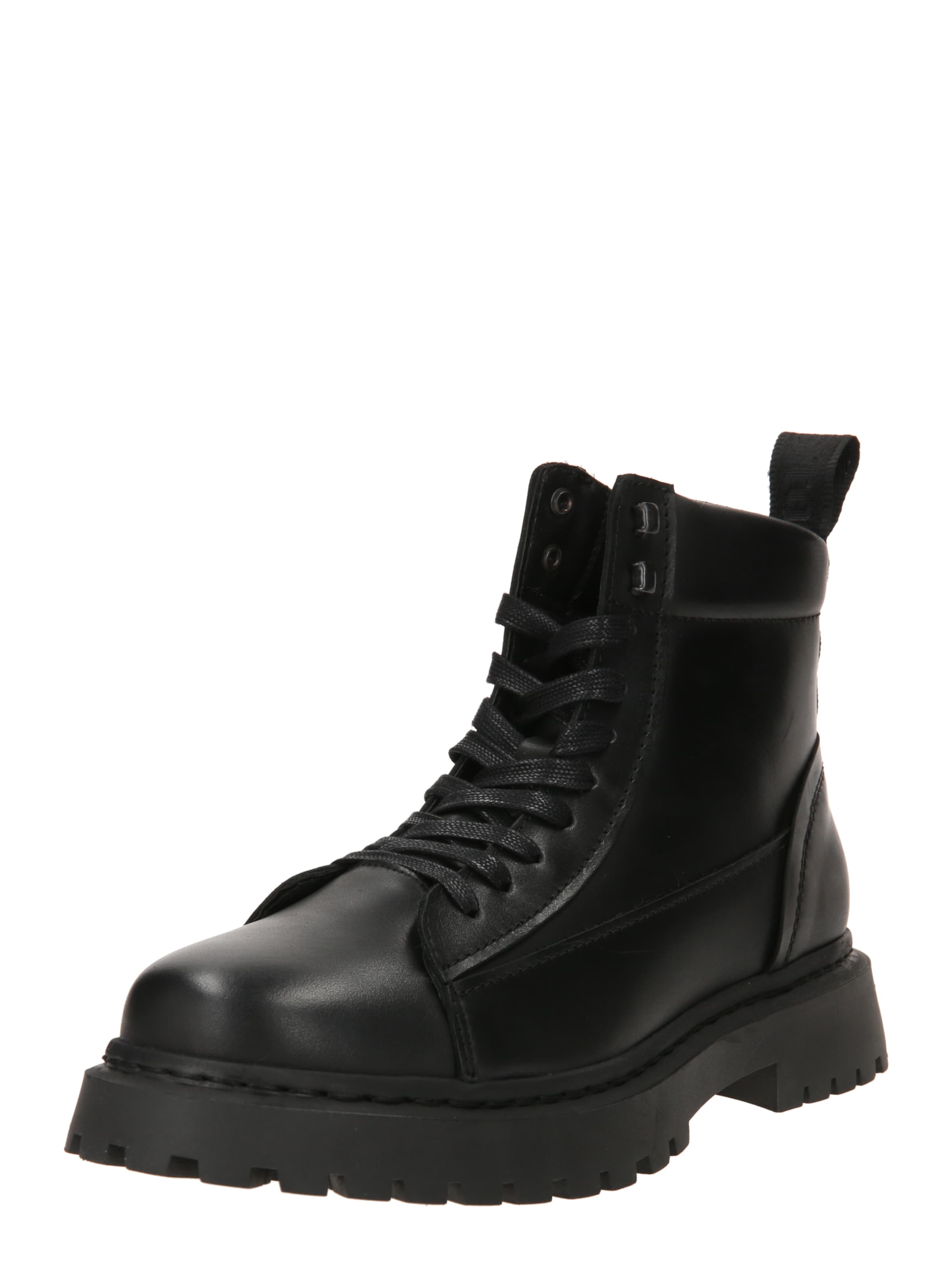 Tommy Jeans Μπότες με κορδόνια σε μαύρο: μπροστά