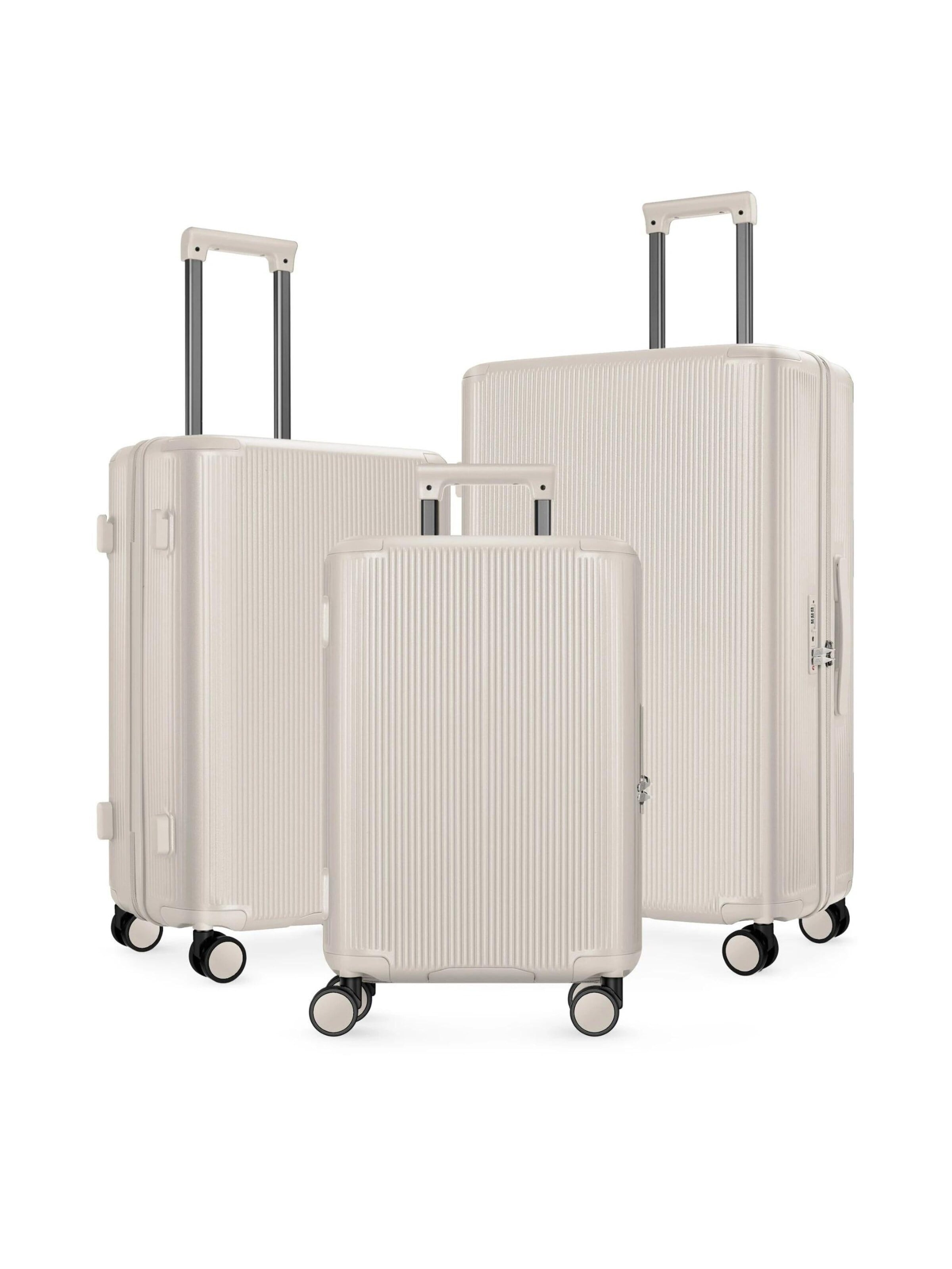 4FLY Suitcase Set in White: front