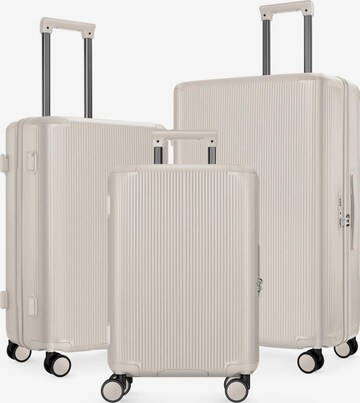 4FLY Suitcase Set in White: front