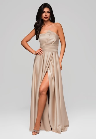 Ombre Avondjurk in Goud: voorkant