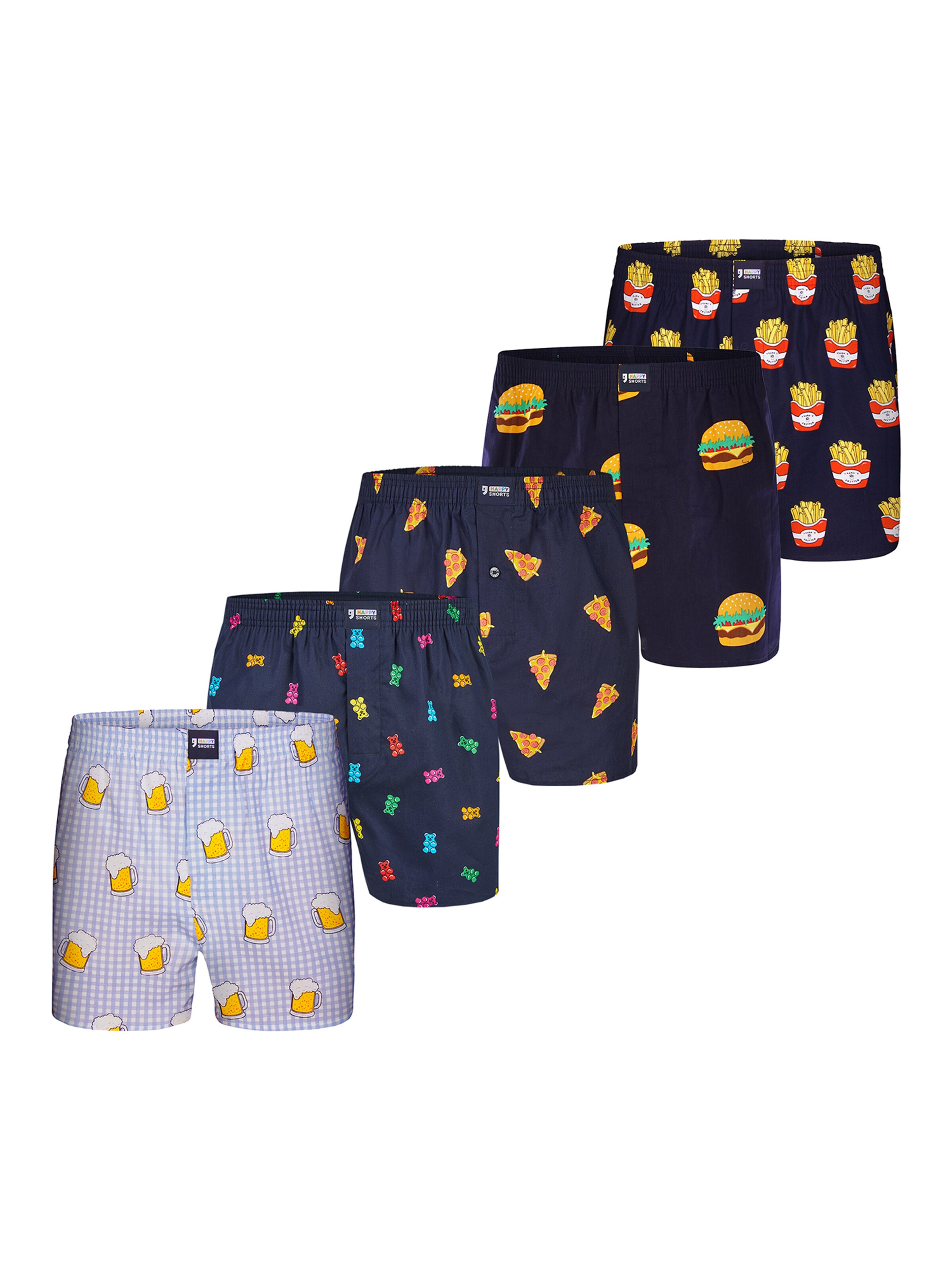 Boxers ' Motiv Mix ' Happy Shorts en mélange de couleurs : devant