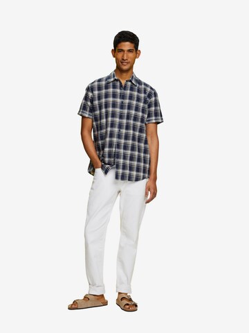 ESPRIT Regular fit Button Up Shirt in Blue