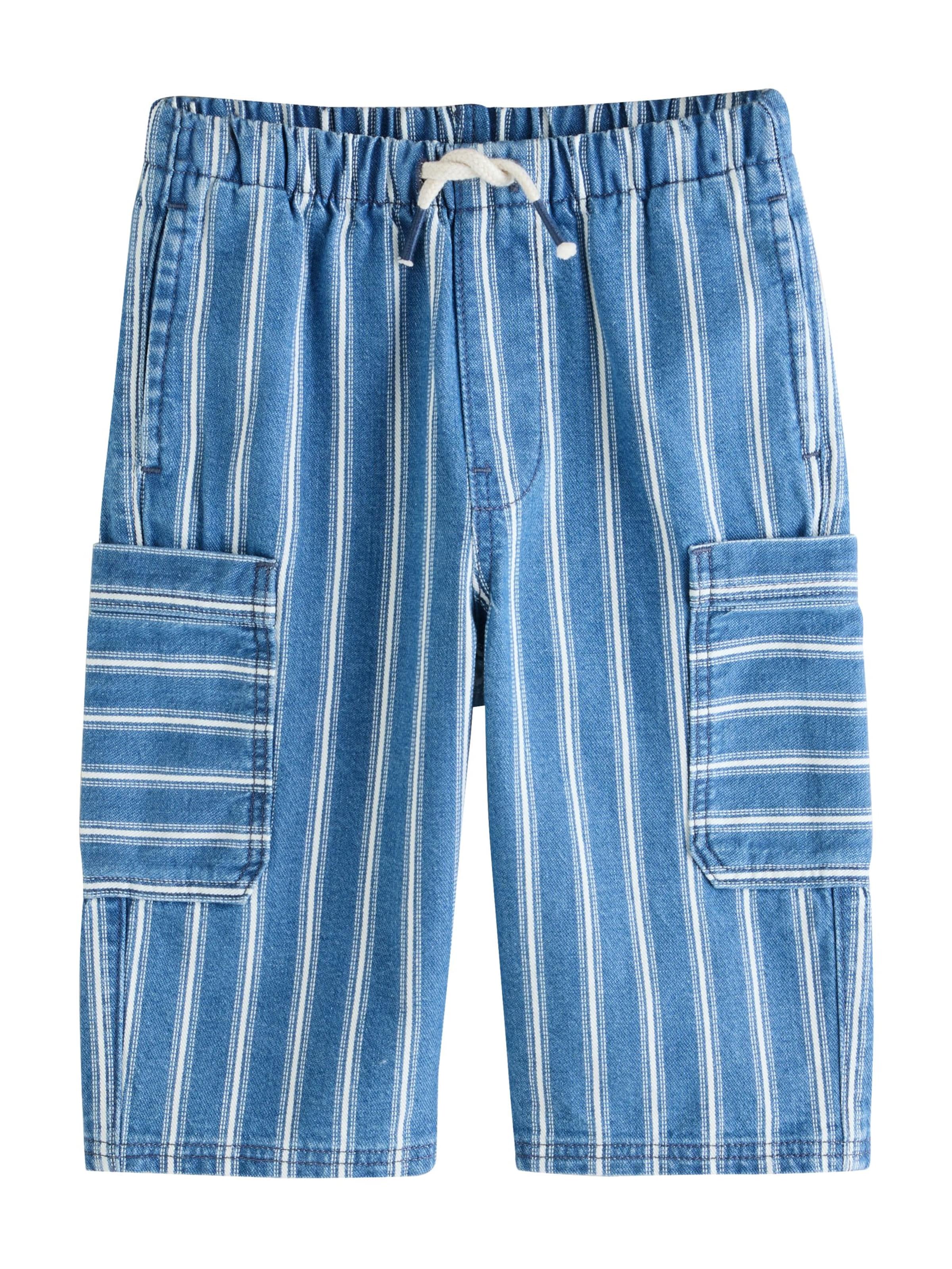 Next Wide leg Παντελόνι σε μπλε: μπροστά