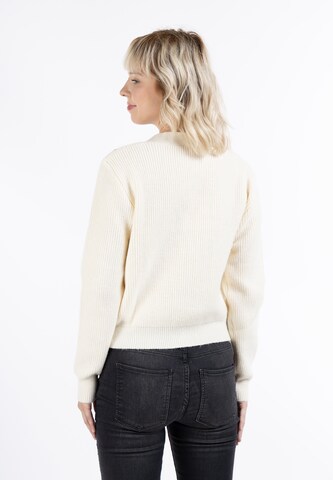 MYMO Knit cardigan 'Nolie' in White