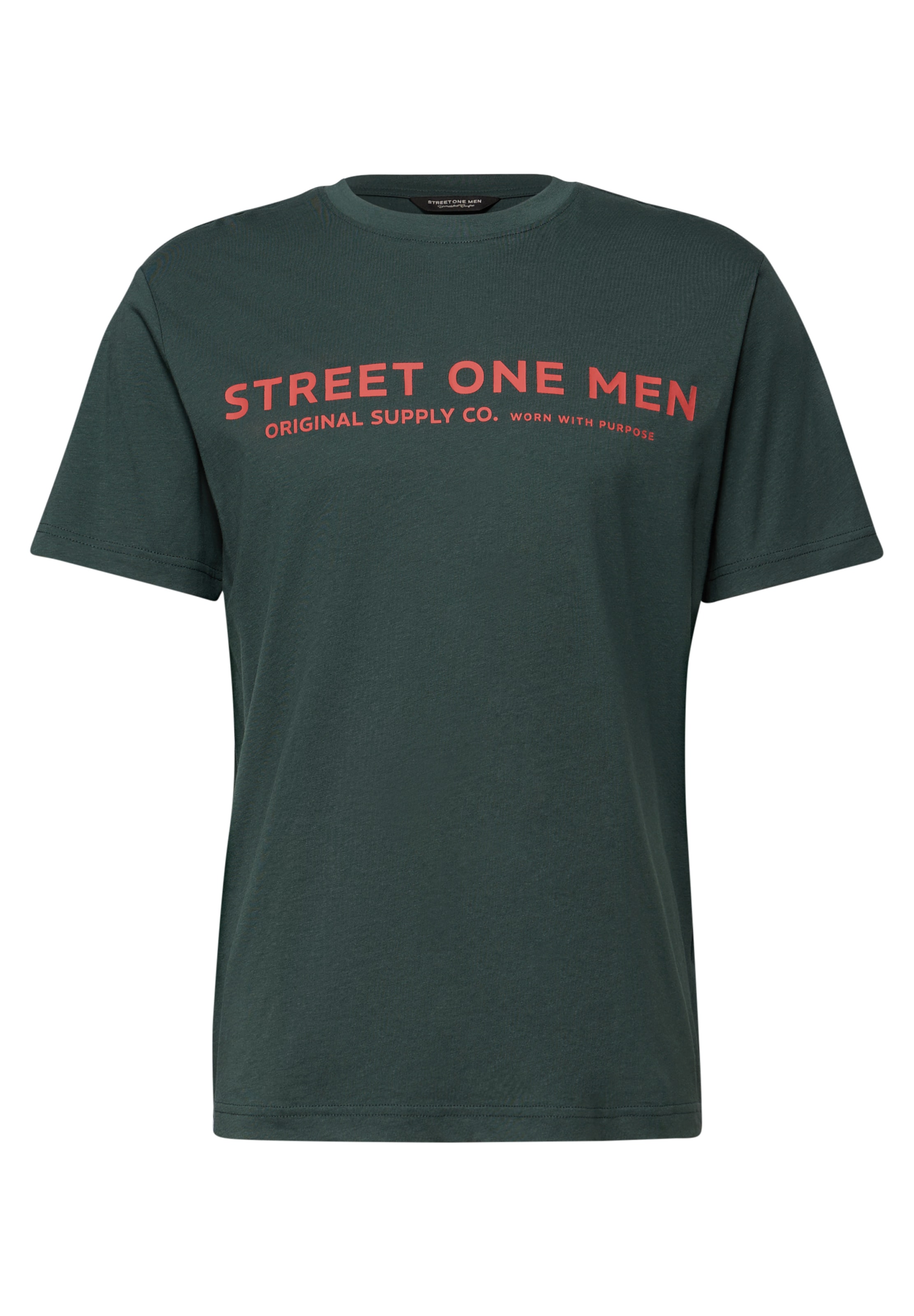 Street One MEN T-Shirt in Grün: Vorderseite