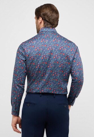 ETERNA Comfort fit Button Up Shirt in Blue