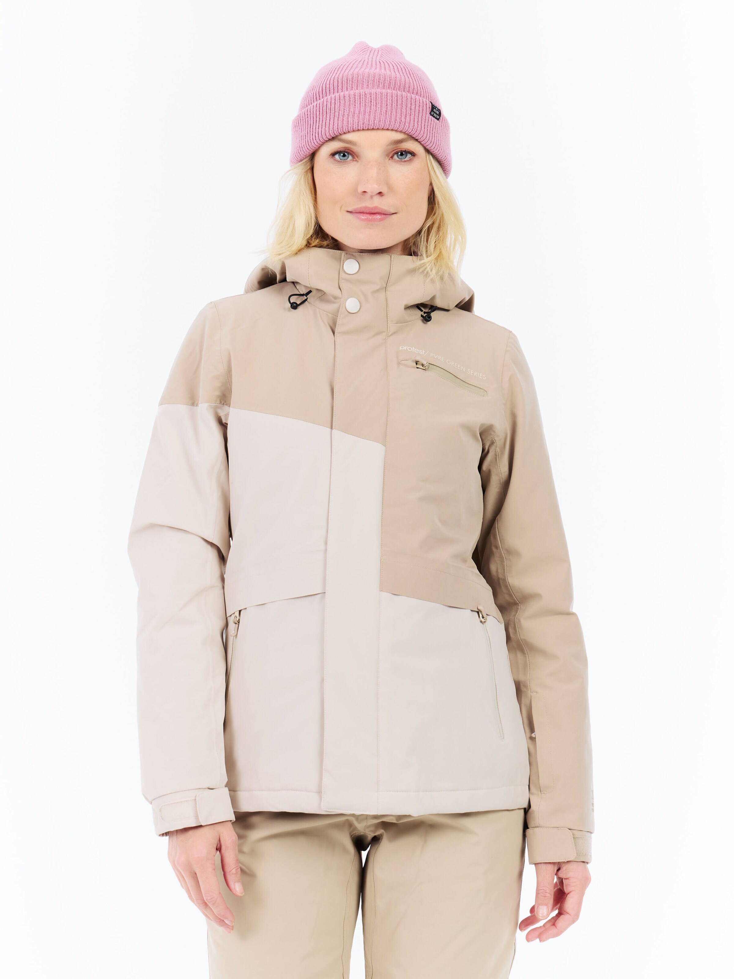 Veste de sport 'PRTPatsy' PROTEST en blanc : devant