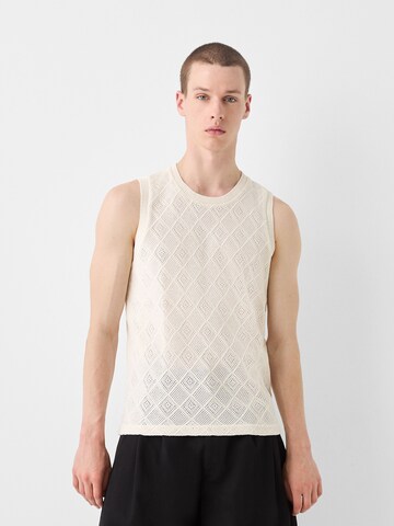 Débardeur Bershka en blanc : devant
