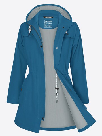 ATLASLAVA Outdoormantel 'ATLASLAVA Damen Regenjacke Lang'‌ in Blau: Vorderseite