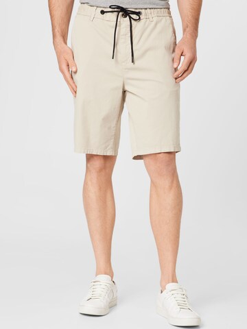 BOSS Orange Regular Shorts 'Taber' in Beige: predná strana