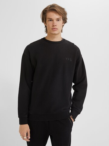 Young Poets - Sweatshirt 'Ciel' em preto: frente