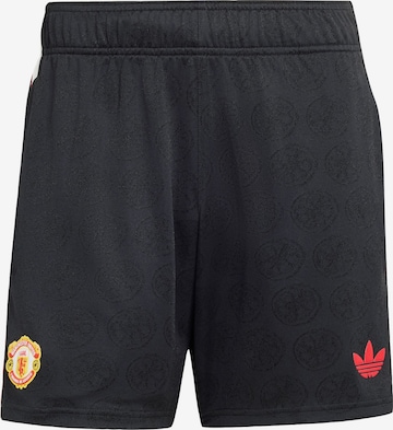 Regular Pantalon 'Manchester United Stone Roses' ADIDAS PERFORMANCE en noir : devant