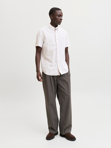 JACK & JONES Comfort fit Button Up Shirt in White
