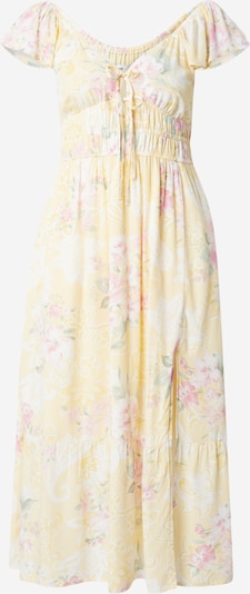 Vasarinė suknelė 'EMEA' iš HOLLISTER, spalva – pastelinė geltona / kivių spalva / rožių spalva / balta, Prekių apžvalga