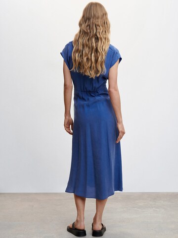 MANGO Košilové šaty 'Guinda' – modrá