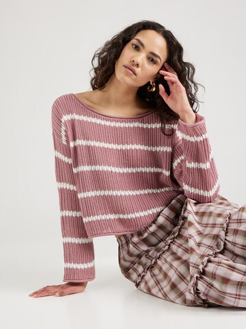 Pull-over HOLLISTER en rose : devant