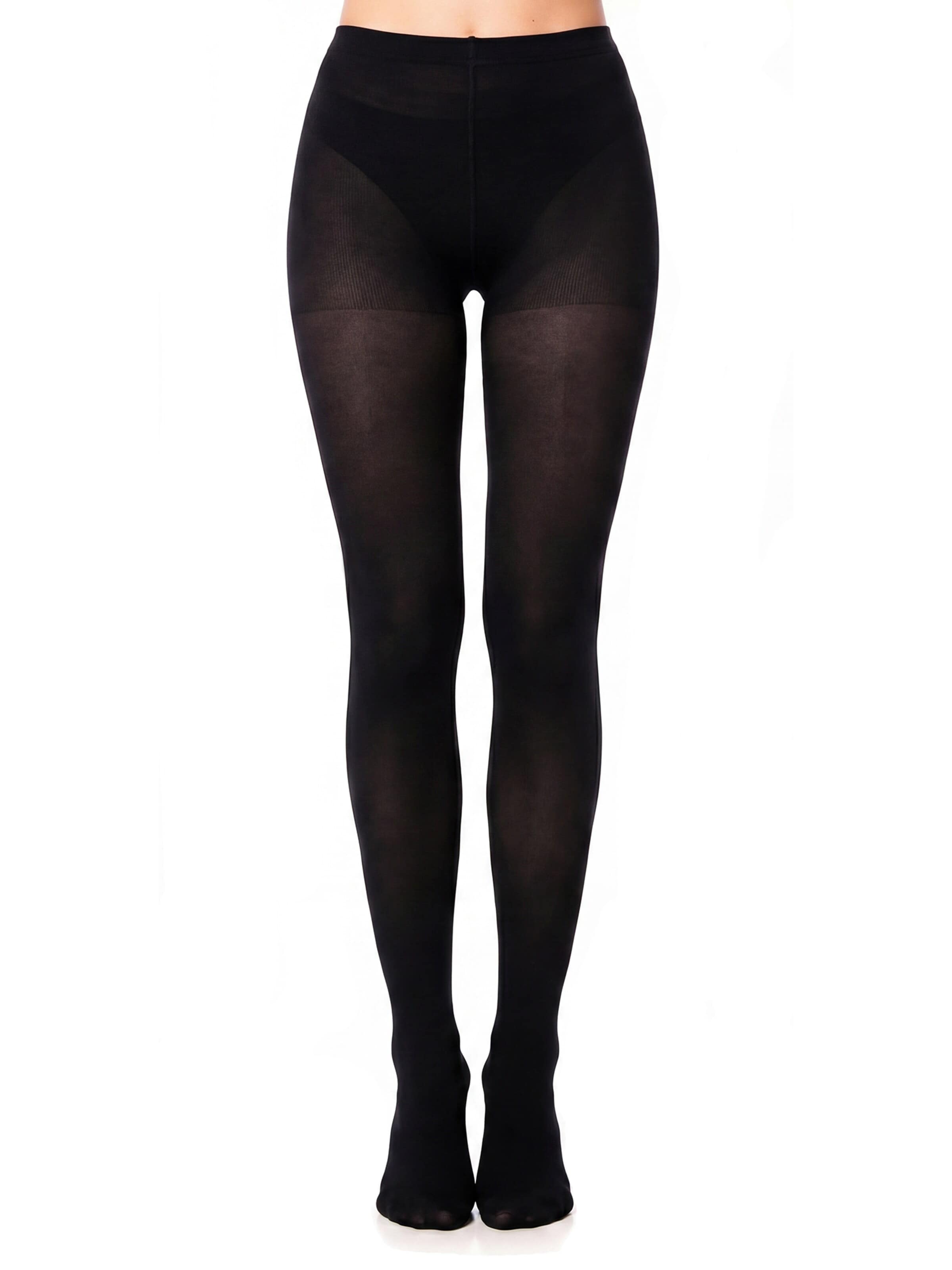 GLAMORY - Leotardos 'Cashmere Strumpfhose' en negro: frente