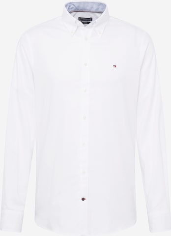 Tommy Hilfiger Tailored Regular fit Button Up Shirt in White: front