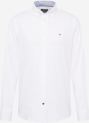 Tommy Hilfiger Tailored Button Up Shirt in White: front