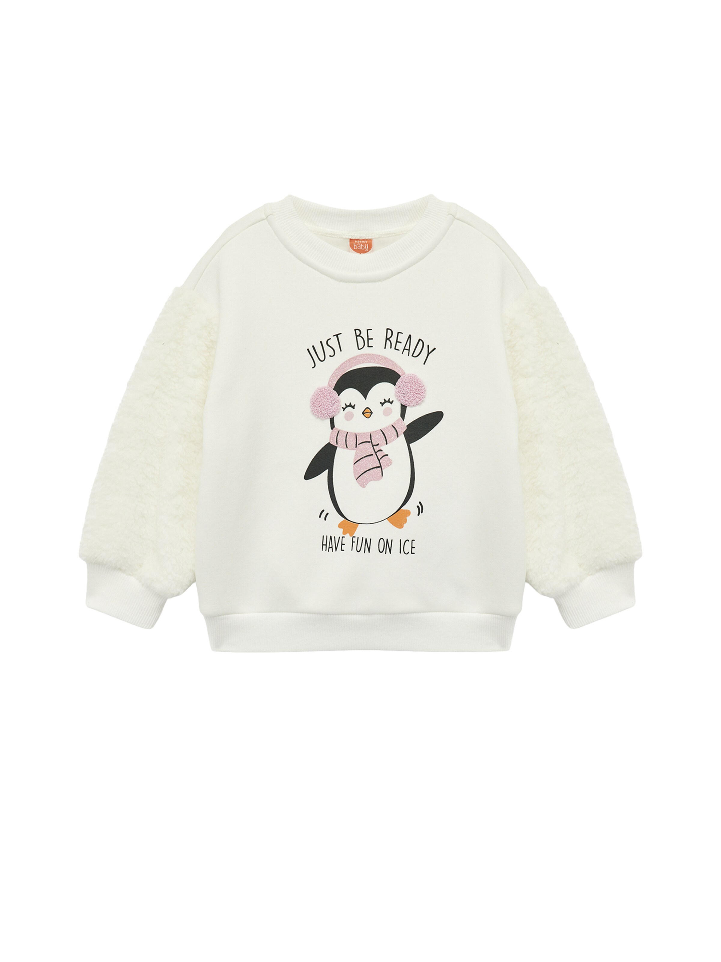 Koton Sweatshirt in Beige: voorkant