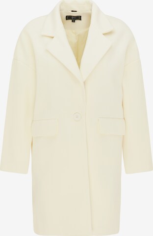 faina Between-Seasons Coat in White: front