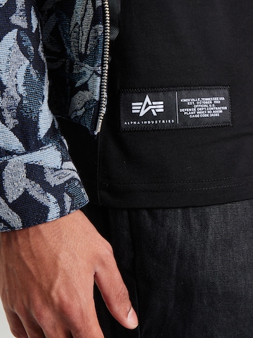 ALPHA INDUSTRIES Póló - fekete